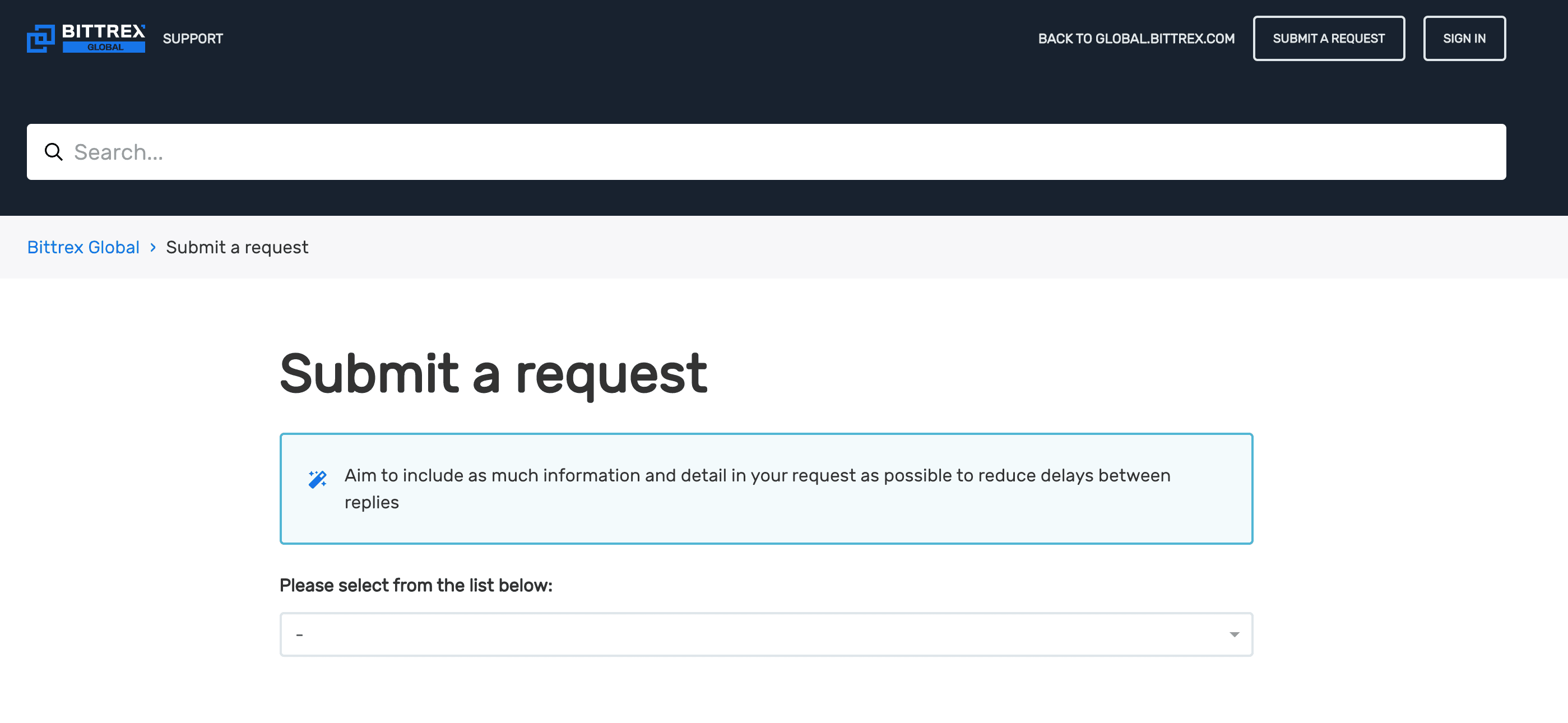 Submit a Zendesk Request