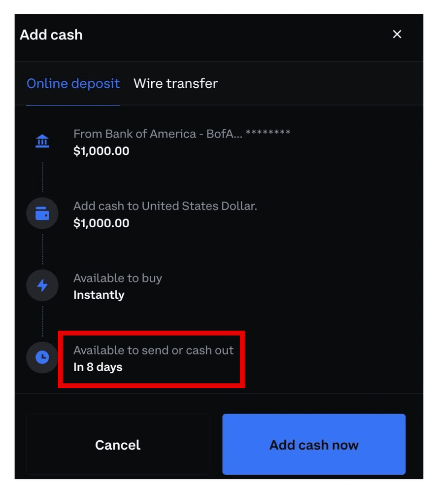 Juno | Why is Coinbase holding my funds?